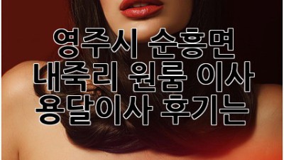 영주시 순흥면 내죽리 원룸 이사, 용달이사 후기는?